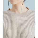 【星玲奈さんコラボ】スリーブコンシャスアシンメトリー切り替えニットワンピース | VIS | 詳細画像18