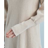 【星玲奈さんコラボ】スリーブコンシャスアシンメトリー切り替えニットワンピース | VIS | 詳細画像20