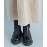 【星玲奈さんコラボ】スリーブコンシャスアシンメトリー切り替えニットワンピース | VIS | 詳細画像21