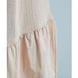 【星玲奈さんコラボ】スリーブコンシャスアシンメトリー切り替えニットワンピース | VIS | 詳細画像22