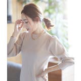 【星玲奈さんコラボ】スリーブコンシャスアシンメトリー切り替えニットワンピース | VIS | 詳細画像3