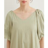 袖ボリューム裾ギャザーワンピース | VIS  | 詳細画像25 