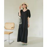 袖ボリューム裾ギャザーワンピース | VIS  | 詳細画像9 