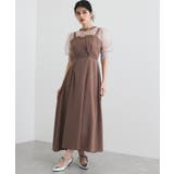 ダークブラウン系(21) | 【VIS DRESS】【3WAY】シアートップスセットキャミドレス | VIS