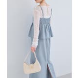 美easyリネンライクペプラム切替キャミワンピ イージーケア 接触冷感 | VIS | 詳細画像12