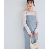 美easyリネンライクペプラム切替キャミワンピ イージーケア 接触冷感 | VIS | 詳細画像13