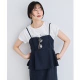 美easyリネンライクペプラム切替キャミワンピ イージーケア 接触冷感 | VIS | 詳細画像16