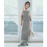 美easyリネンライクペプラム切替キャミワンピ イージーケア 接触冷感 | VIS | 詳細画像3