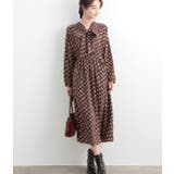 ダークブラウン系(21) | 【前後2WAY】ボウタイワンピース | VIS 