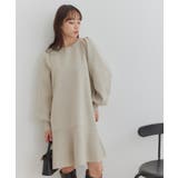 パフスリーブ切り替えミニフレアワンピース | VIS | 詳細画像2