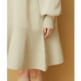 パフスリーブ切り替えミニフレアワンピース | VIS | 詳細画像25