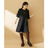 パフスリーブ切り替えミニフレアワンピース | VIS | 詳細画像35