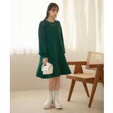 パフスリーブ切り替えミニフレアワンピース | VIS | 詳細画像5