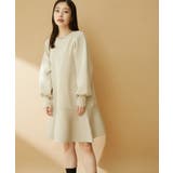 パフスリーブ切り替えミニフレアワンピース | VIS | 詳細画像8