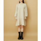 パフスリーブ切り替えミニフレアワンピース | VIS | 詳細画像9