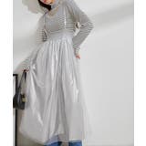 【2WAY】メタリック重ねチュールワンピース【洗える】 | VIS | 詳細画像1