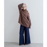 【洗える】オフショルケーブル編みミニワンピース | VIS  | 詳細画像19 