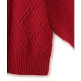 【洗える】オフショルケーブル編みミニワンピース | VIS  | 詳細画像34 