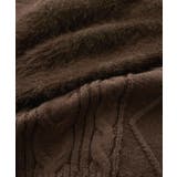 【洗える】オフショルケーブル編みミニワンピース | VIS  | 詳細画像35 