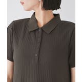 ポロ衿ランダムリブワンピース | VIS  | 詳細画像13 