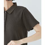 ポロ衿ランダムリブワンピース | VIS  | 詳細画像15 