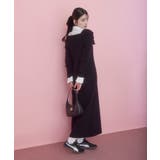 アシメオフショルリブニット美シルエットワンピース/着丈が選べる | VIS  | 詳細画像14 