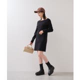 アシメオフショルリブニット美シルエットワンピース/着丈が選べる | VIS  | 詳細画像22 