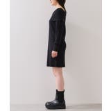 アシメオフショルリブニット美シルエットワンピース/着丈が選べる | VIS  | 詳細画像27 