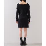 アシメオフショルリブニット美シルエットワンピース/着丈が選べる | VIS  | 詳細画像28 