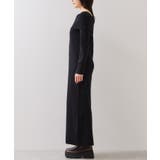 アシメオフショルリブニット美シルエットワンピース/着丈が選べる | VIS  | 詳細画像30 