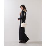 アシメオフショルリブニット美シルエットワンピース/着丈が選べる | VIS  | 詳細画像9 