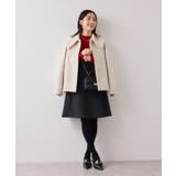 シャギーVネックミニ丈ジャンパースカート | VIS | 詳細画像12