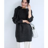 肩リボンミニ丈ニットワンピース/2WAY | VIS  | 詳細画像10 