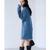 肩リボンミニ丈ニットワンピース/2WAY | VIS  | 詳細画像13 