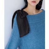 肩リボンミニ丈ニットワンピース/2WAY | VIS  | 詳細画像15 