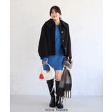 肩リボンミニ丈ニットワンピース/2WAY | VIS  | 詳細画像34 