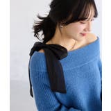 肩リボンミニ丈ニットワンピース/2WAY | VIS  | 詳細画像37 