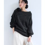 肩リボンミニ丈ニットワンピース/2WAY | VIS  | 詳細画像8 