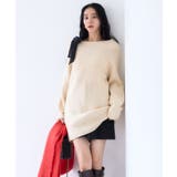 キナリ(16) | 肩リボンミニ丈ニットワンピース/2WAY | VIS 