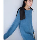 ブルー系(45) | 肩リボンミニ丈ニットワンピース/2WAY | VIS 