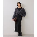 ねじりショートトップス付きロングニットワンピース/イージーケア | VIS | 詳細画像11