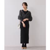 ねじりショートトップス付きロングニットワンピース/イージーケア | VIS | 詳細画像16