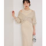 ねじりショートトップス付きロングニットワンピース/イージーケア | VIS | 詳細画像24