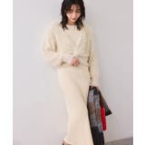 ねじりショートトップス付きロングニットワンピース/イージーケア | VIS | 詳細画像25