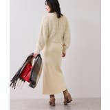 ねじりショートトップス付きロングニットワンピース/イージーケア | VIS | 詳細画像27