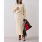 ねじりショートトップス付きロングニットワンピース/イージーケア | VIS | 詳細画像28