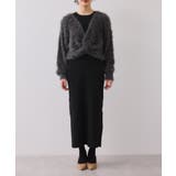 ねじりショートトップス付きロングニットワンピース/イージーケア | VIS | 詳細画像34