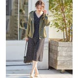 【WEB限定】ドット袖口リボンナローワンピース | VIS  | 詳細画像14 