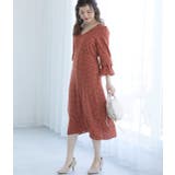 【WEB限定】ドット袖口リボンナローワンピース | VIS  | 詳細画像19 