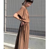 【WEB限定】ウエストリボンギャザーワンピース | VIS  | 詳細画像19 